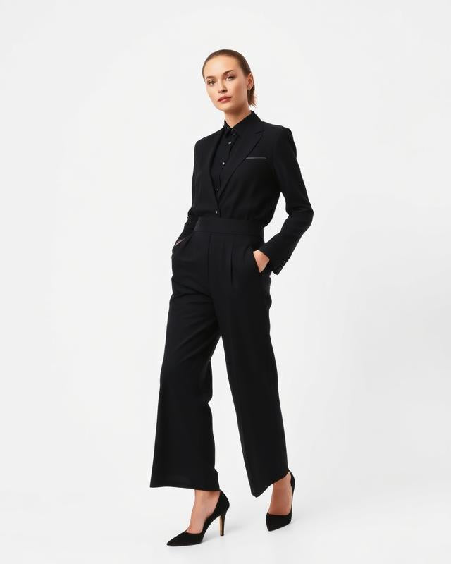 The Ella Tailored Trousers in Black
