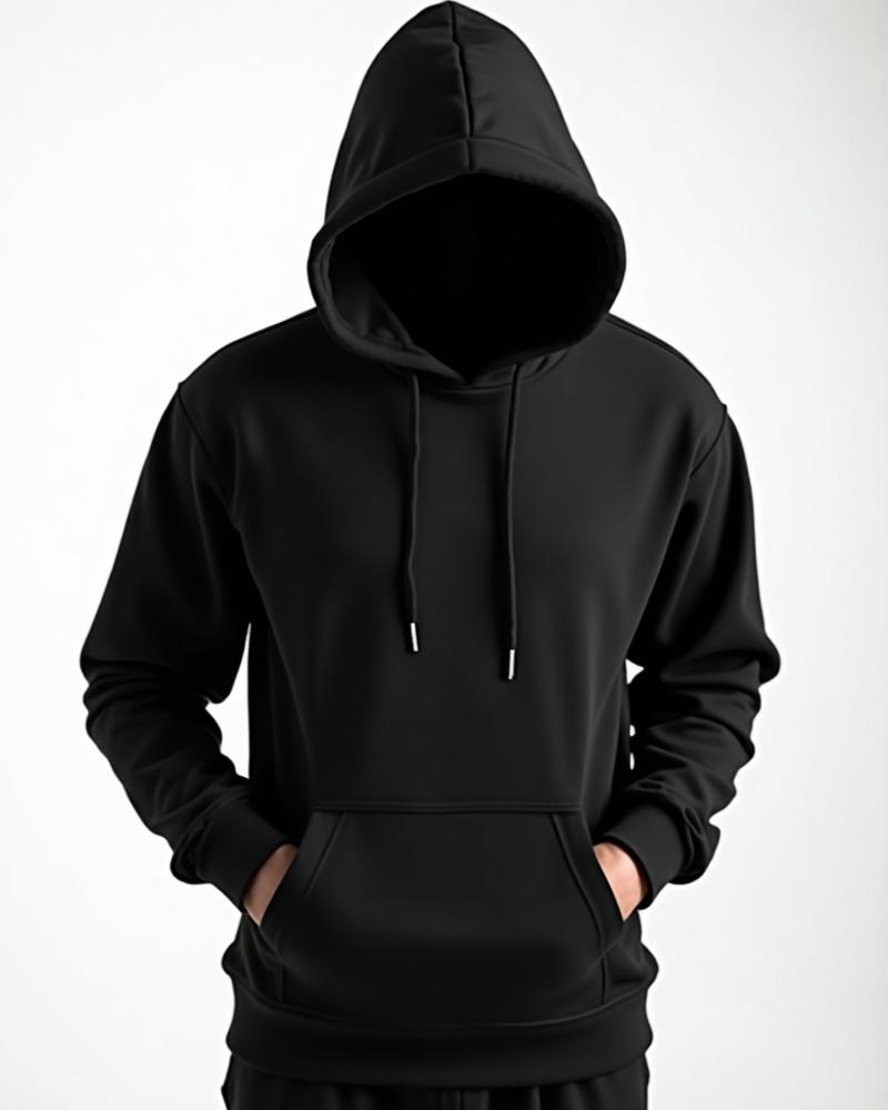 Men's Essential Hoodie - Black