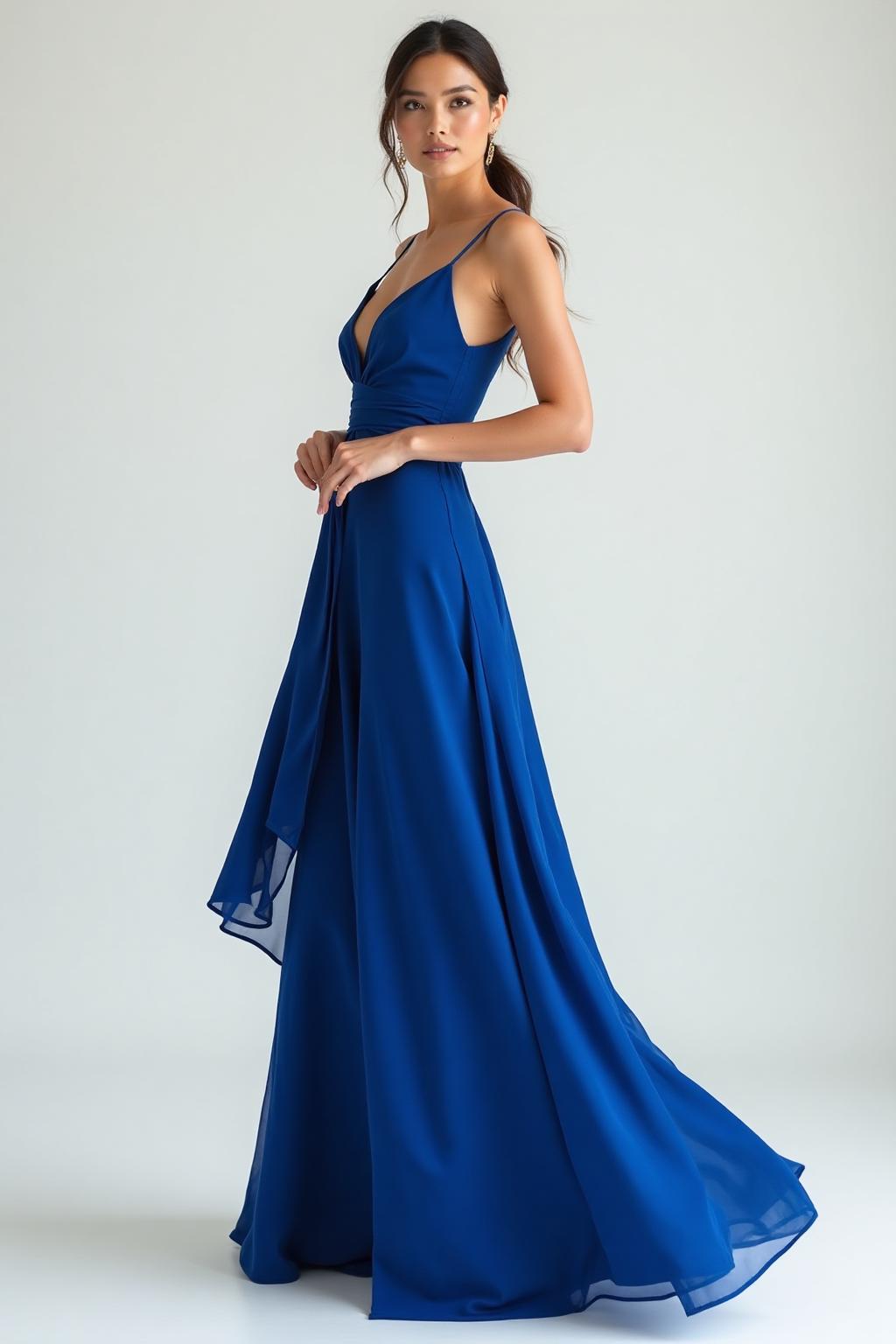The Mesmerize Maxi Dress in Blue