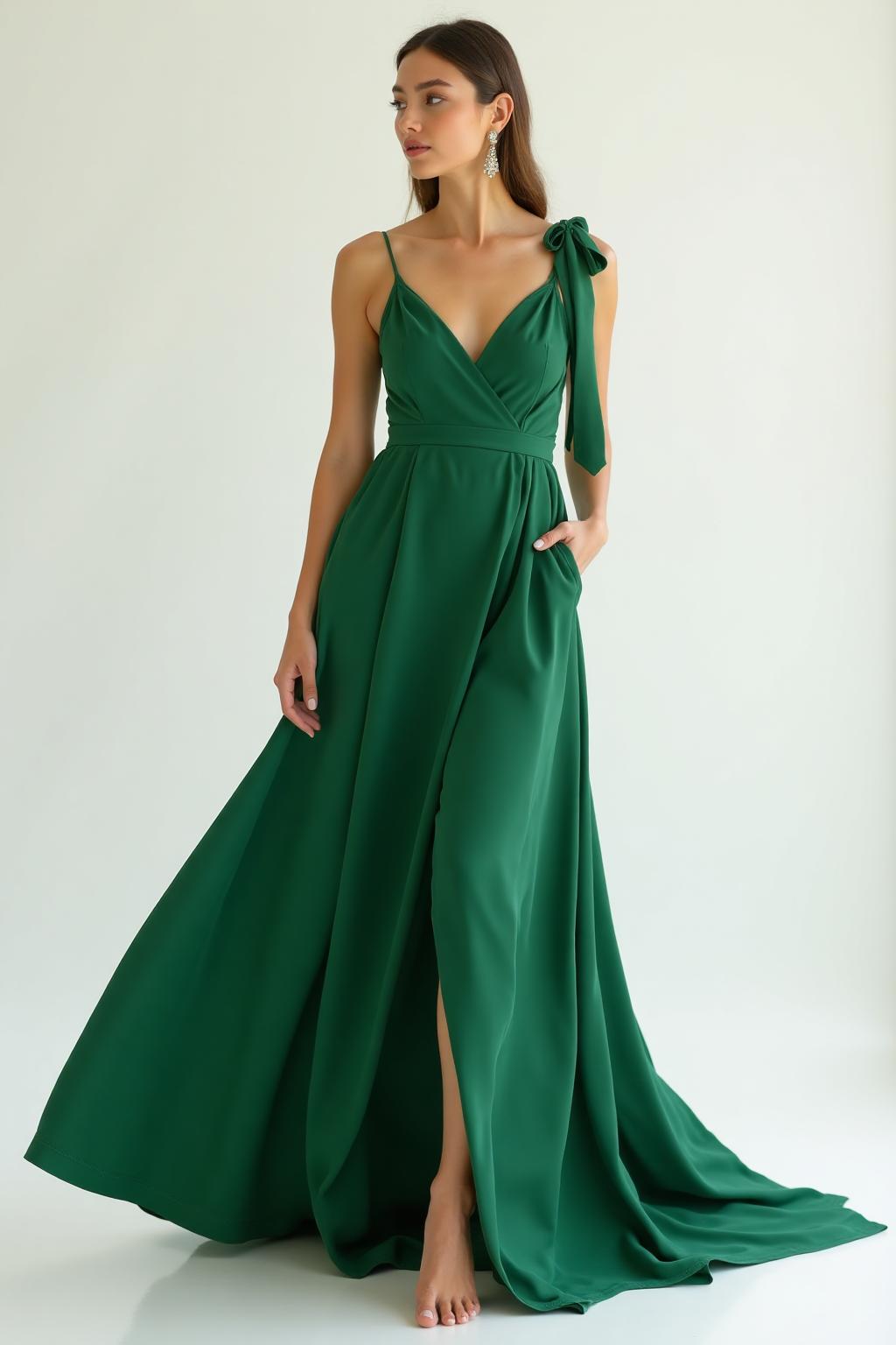 The Mesmerize Maxi Dress in Green