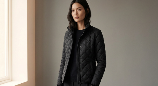 Quilted Jacket in Black