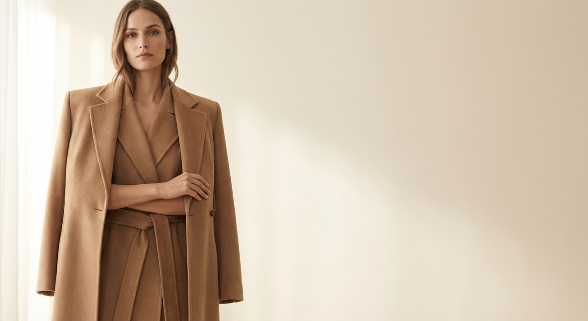 The Wool Tailored Coat in Camel