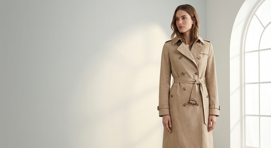 Trench Coat in Beige