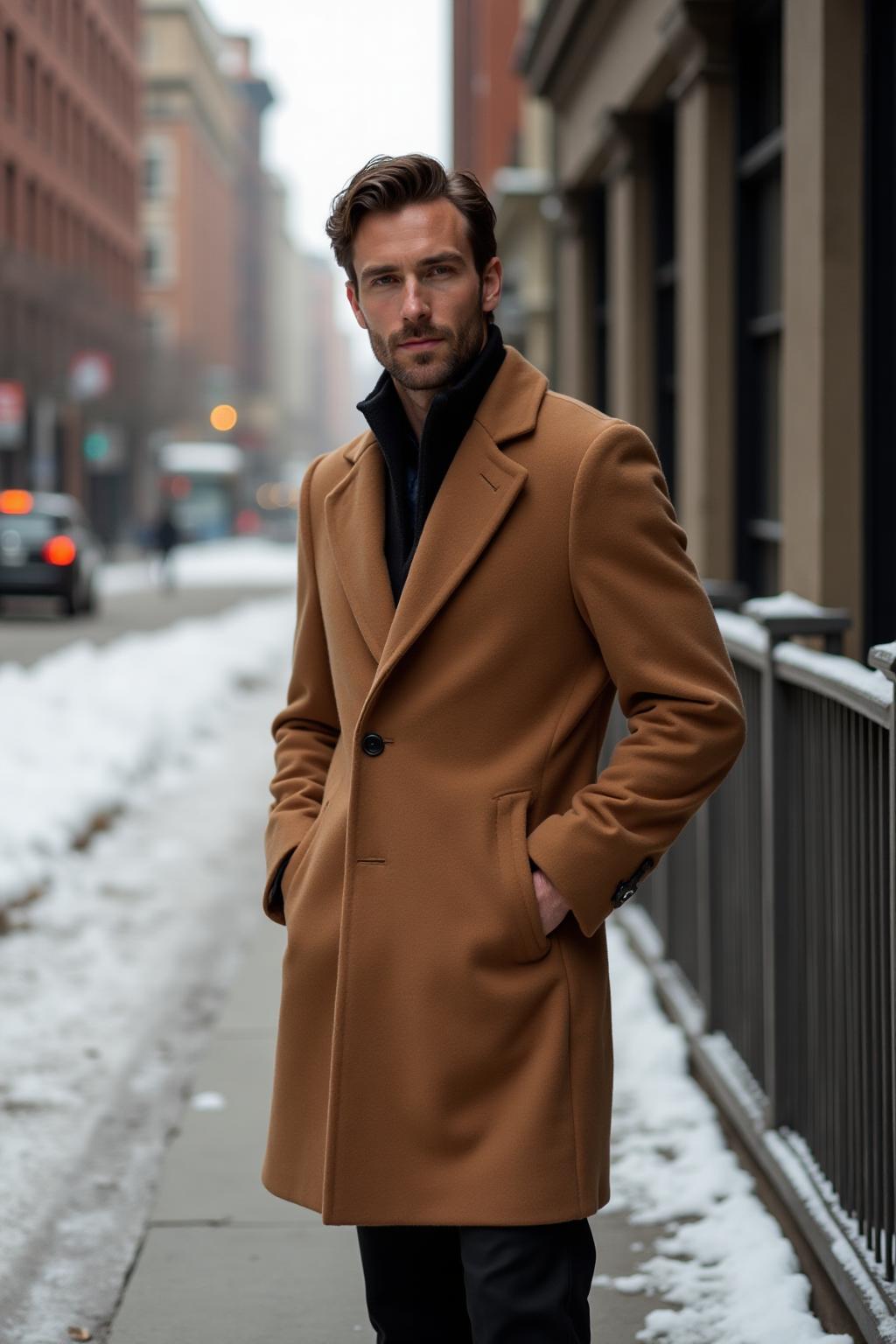 The Wool Overcoat in Camel - Hero